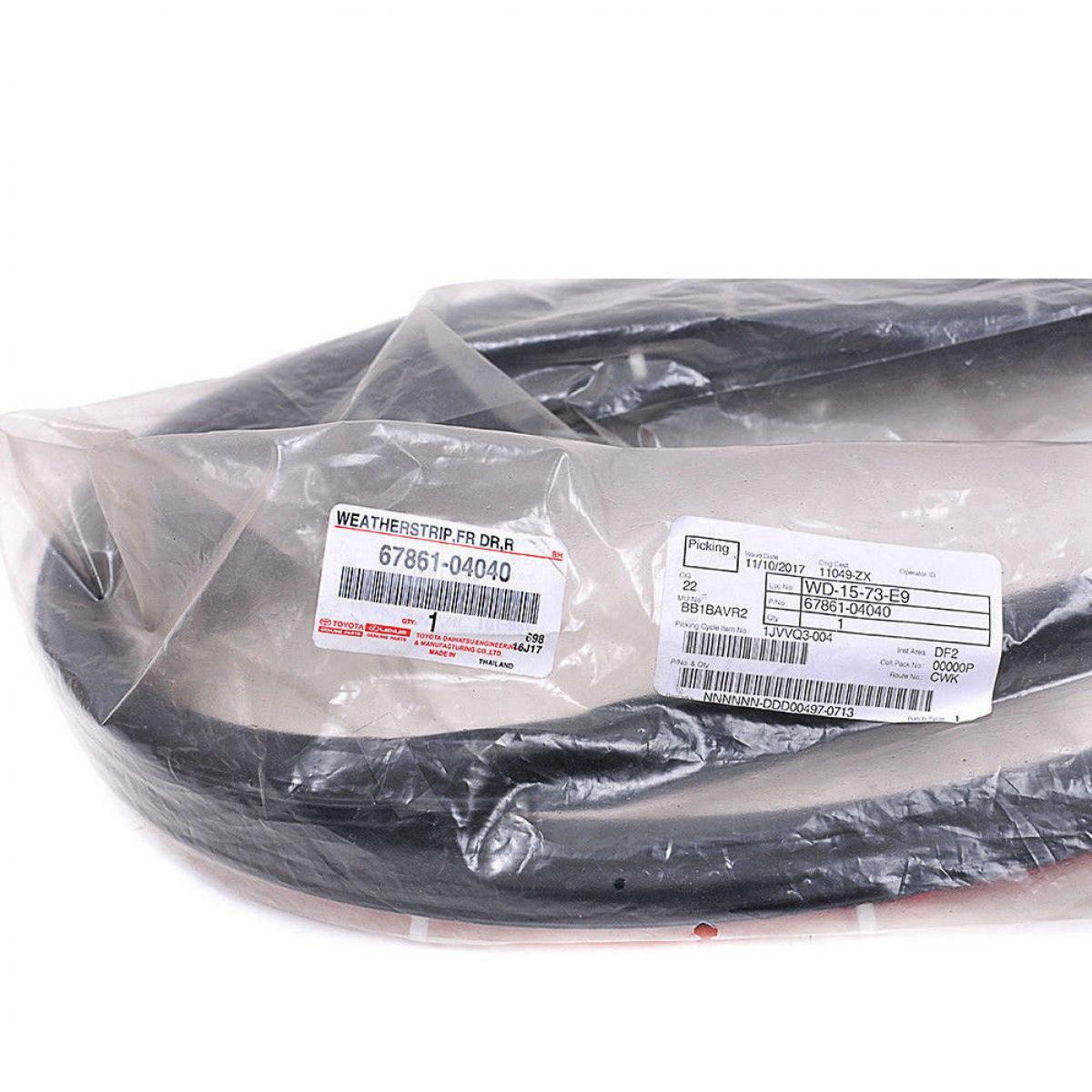いの 6786160190 Genuine Toyota WEATHERSTRIP FR 67861-60190 | eBay