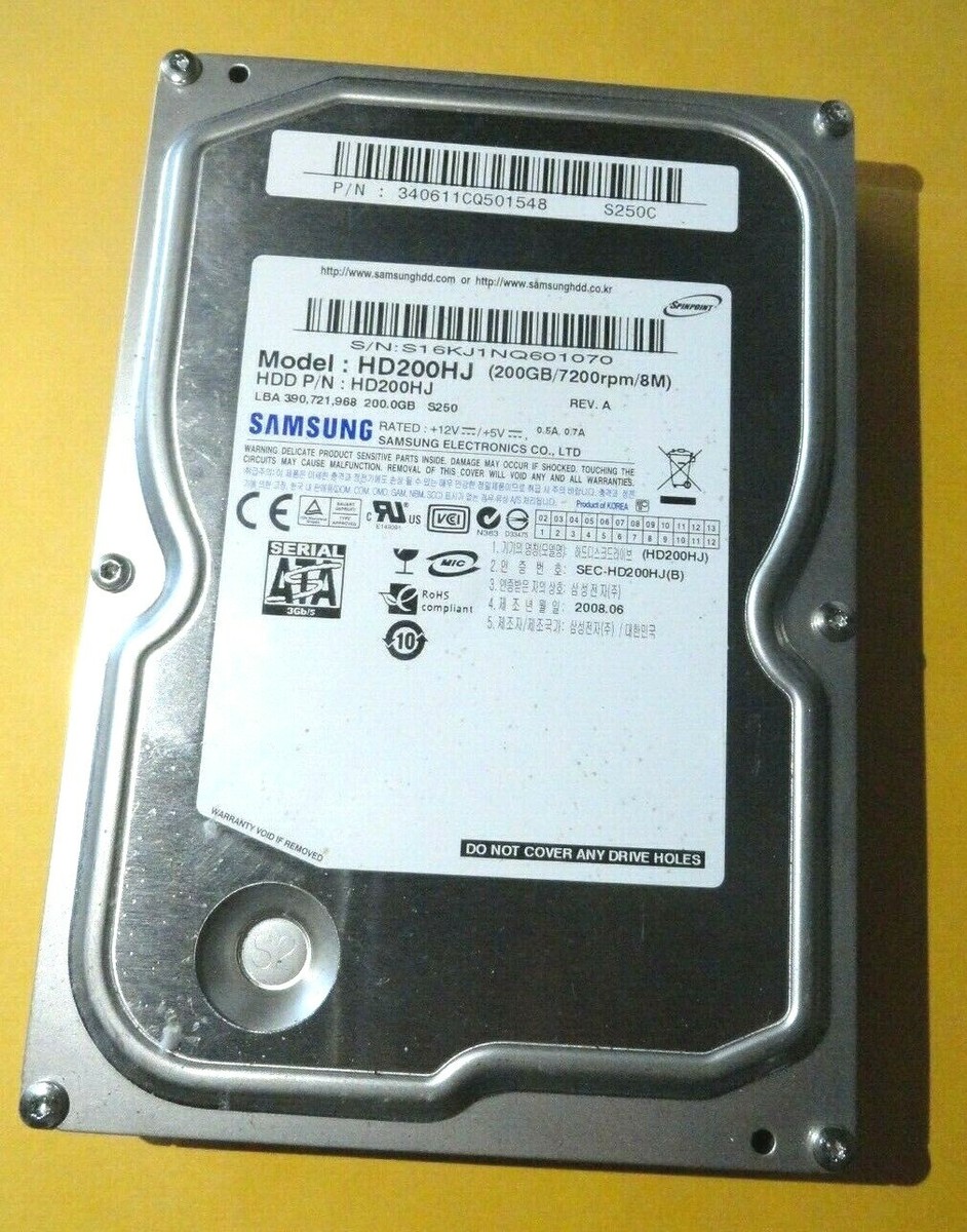 SAMSUNG 2.5インチ HDD 200GB 本体ジャンク Samsung Solid State
