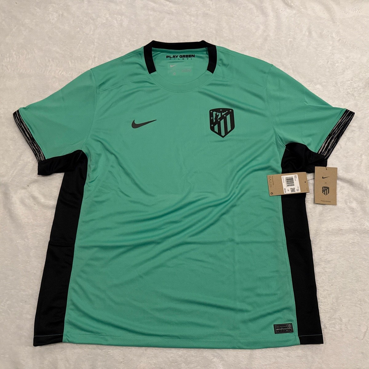 2023-24 Nike Men's Atletico Madrid Green Third Soccer Jersey XXL