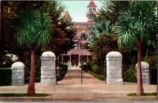 Entrance to Winchester Home, San Jose CA Vintage Postcard F46