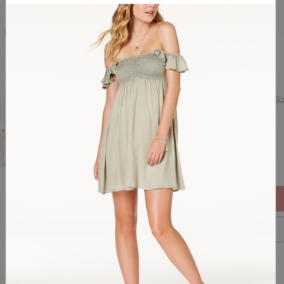 raviya off the shoulder dress NWT Raviya Swimsuit Cover Up Ruffled Off Shoulder Dress Size L Blush