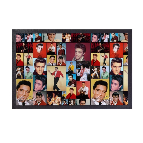 Elvis Presley Colour Montage - Door Mat - 60cm x 40cm