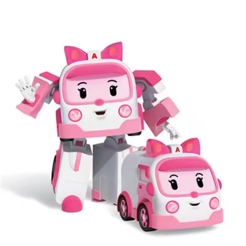 Robocar Toy POLI ROY AMBER HELLY Robot Transformerss Action Figure Car Gifts - Picture 9 of 21