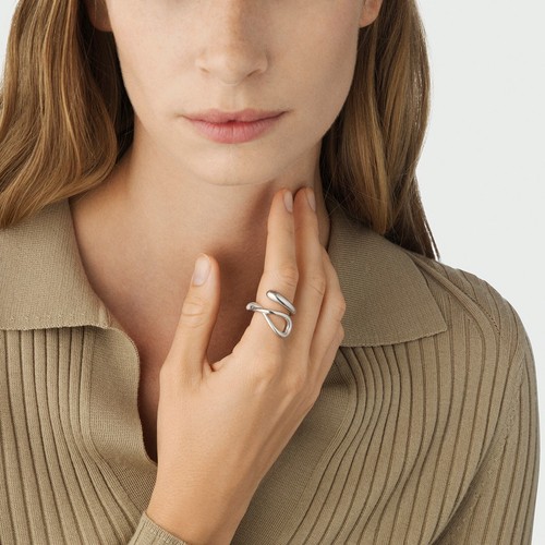 Georg Jensen. Sterling Silver Swirl Ring #634E - MERCY. - Picture 3 of 3