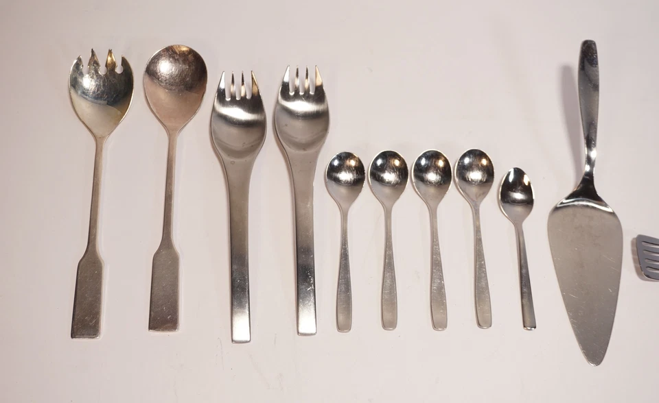 Vintage Design Cutlery Set WMF Cromargan + MK Salad Set Zn.4 - Image 2 of 4