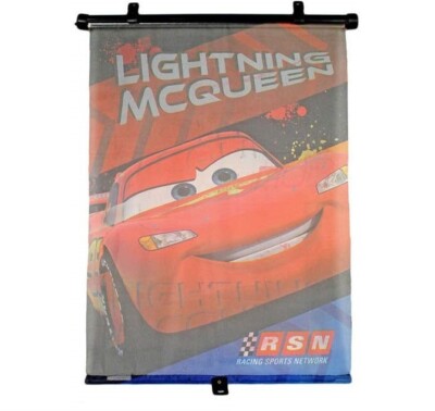 Disney Pixar Cars Pull Down Car UV Sun Shade with Lightning McQueen