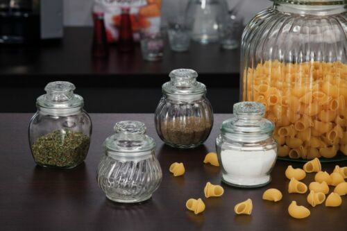 Barattolo Portasale In Ceramica Smaltata Avorio - Linea Le Casette, Design Elegante - Foto 7