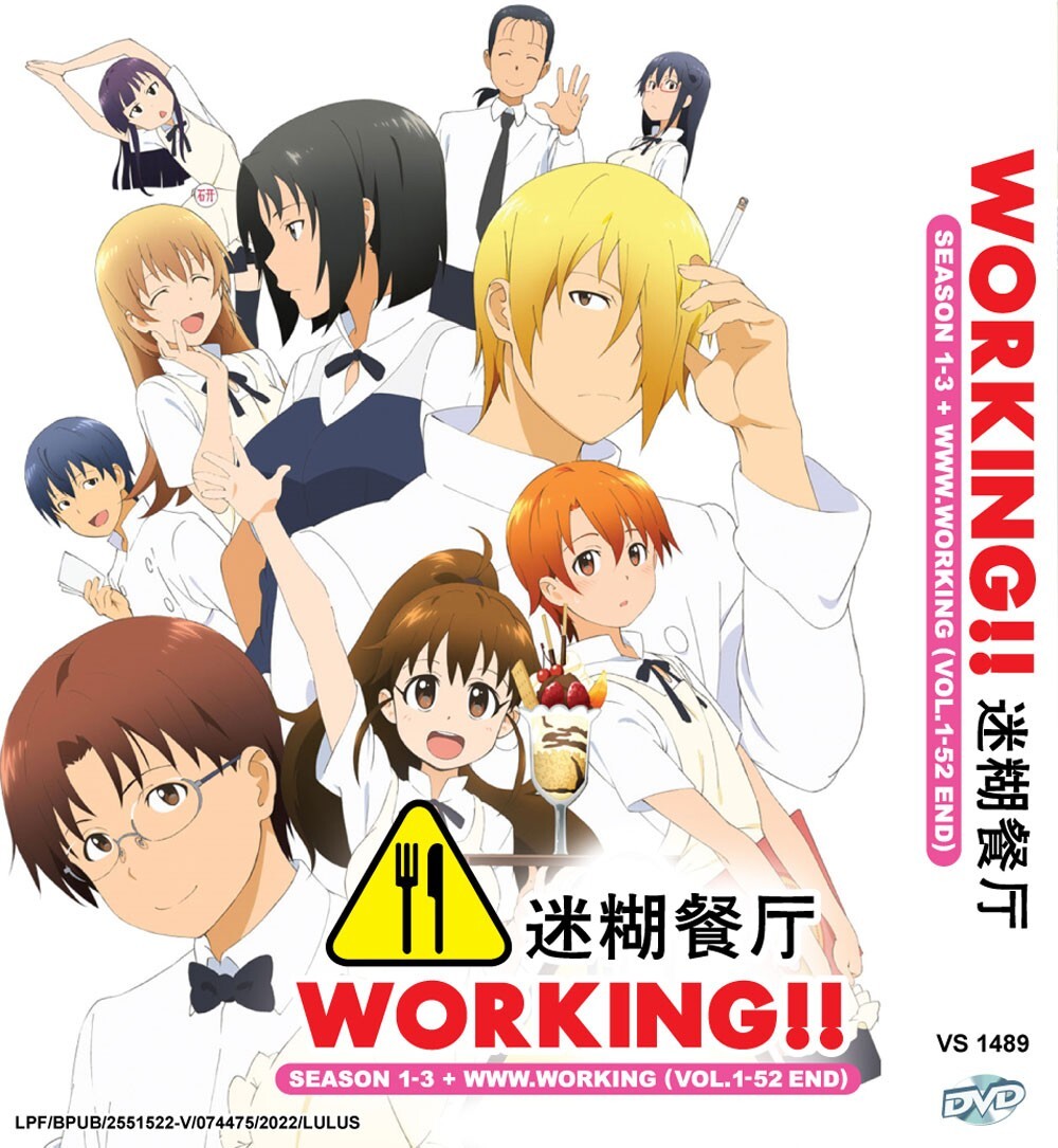 ANIME WORKING! SEASON 1-3 + WWW.WORKING!!! VOL.1-52 END DVD ENG