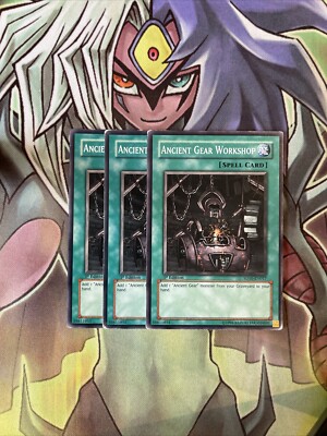 SD10-DE017 x3 Ancient Gear Workshop Common Top Zustand Yugioh