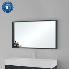 doporro Spiegelschrank Sensor LED Wandspiegel 60/80/100/120x70cm Weiß/Anthrazit