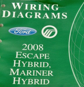 Details About 2008 Ford Escape Hybrid Mariner Hybrid Wiring Diagrams Oem Service Book Electric