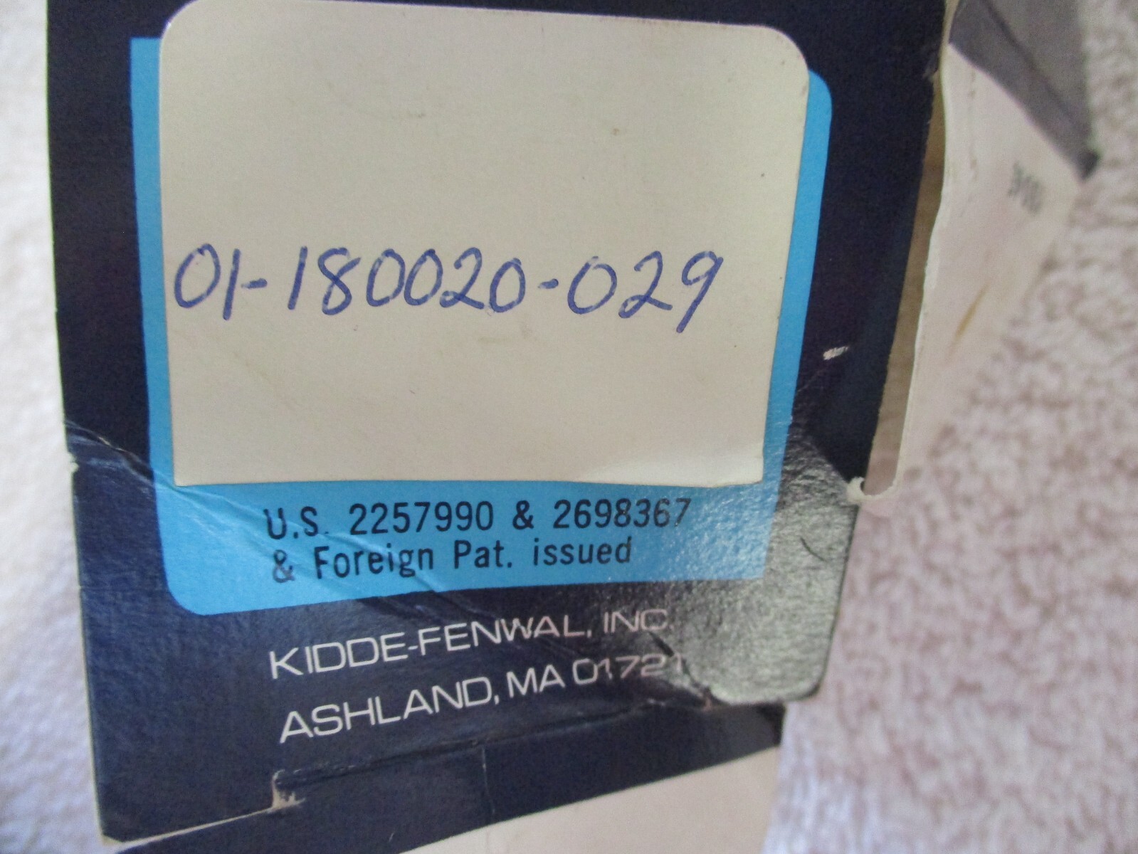 Fenwal Thermoswitch Control 01 180020 029 EBay