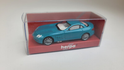 Herpa H0 MB SLR Mc Laren Türkies  ohne OVP /ohne Spiegel  unbespielt