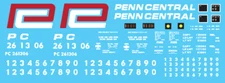 N Scale - PC X58 Box Car 1 Line Red P Logo Decal Set
