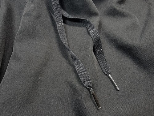 Men's L Jordan Wings Jumpman Oreo Black Cat Gym Drawstring Basketball Shorts - Picture 6 of 7