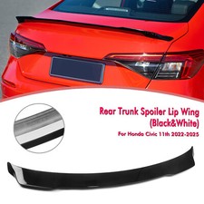 Black White Rear Trunk Spoiler Lip Wing For Honda Civic 11th 2022-2025 23 Yofer Black White Rear Trunk Spoiler Lip Wing For Honda Civic 11th 2022-2025 23 Yofer