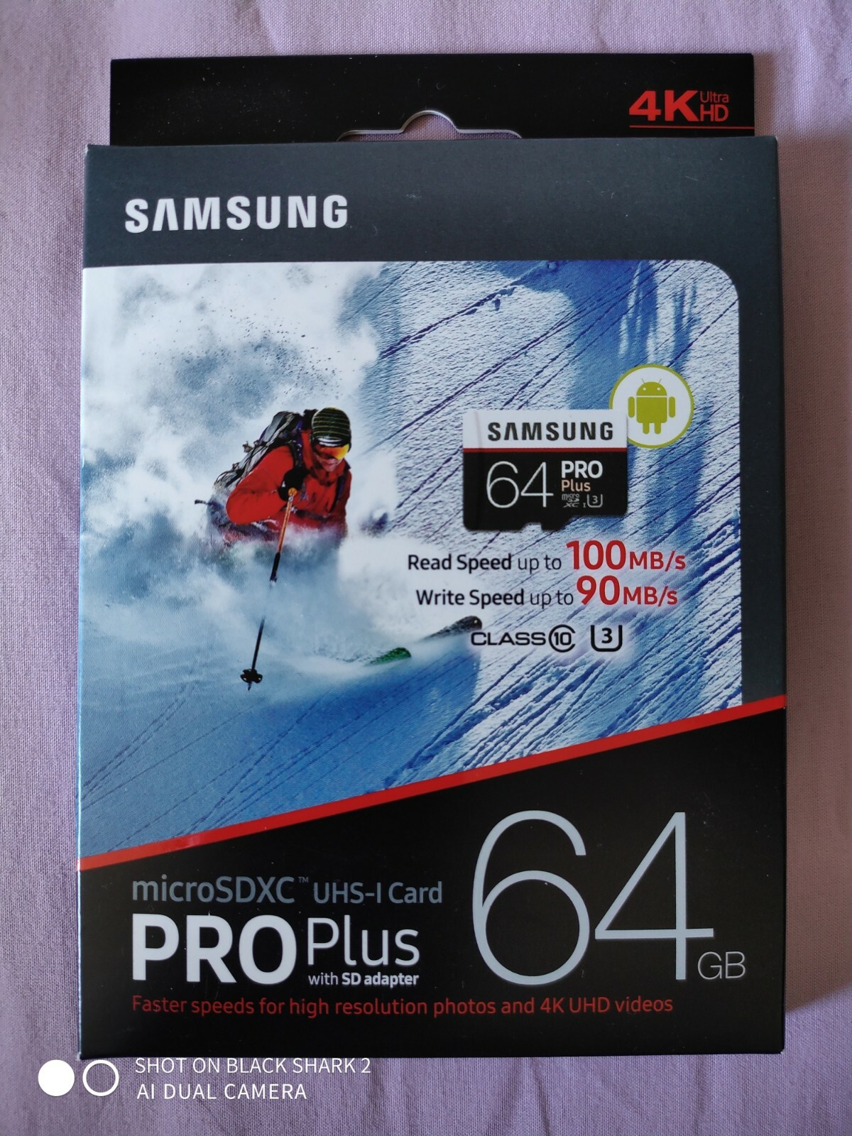 Carte MicroSDXC Samsung Pro Plus 64 Go classe 10 mémoire UHS-I U3 haute vitesse