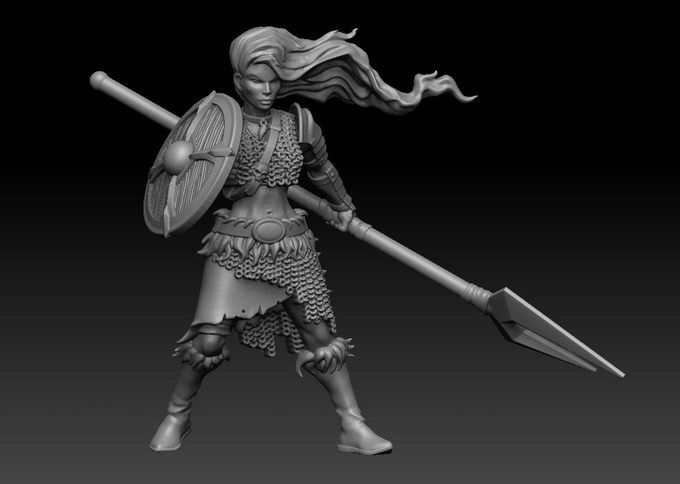 SAGA SSM02 Shieldmaiden Hearthguard (Age of Magic) Female Warriors