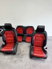 16-23 Chevy Camaro Ss Red Leather Seat Set Red H16 Low Mileage