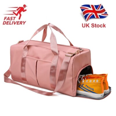 UK Stock New Large Unisex Women Teens Duffle Bag Sport Gym Bag Travel PE  Bag A1 UK