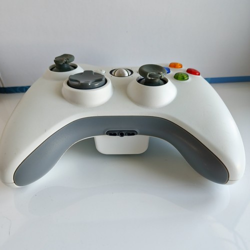 Controlador de juego inalámbrico oficial Microsoft Xbox 360 blanco *sin probar* - Imagen 2 de 7