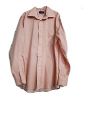 12-700    NWT Men's CHAPS Regular Fit Stretch Dress Shirt Pink 15.5 34/35
