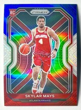 2020-21 Prizm Skylar Mays RWB Rookie Refractor SP RC #255 Red White Blue Blazers