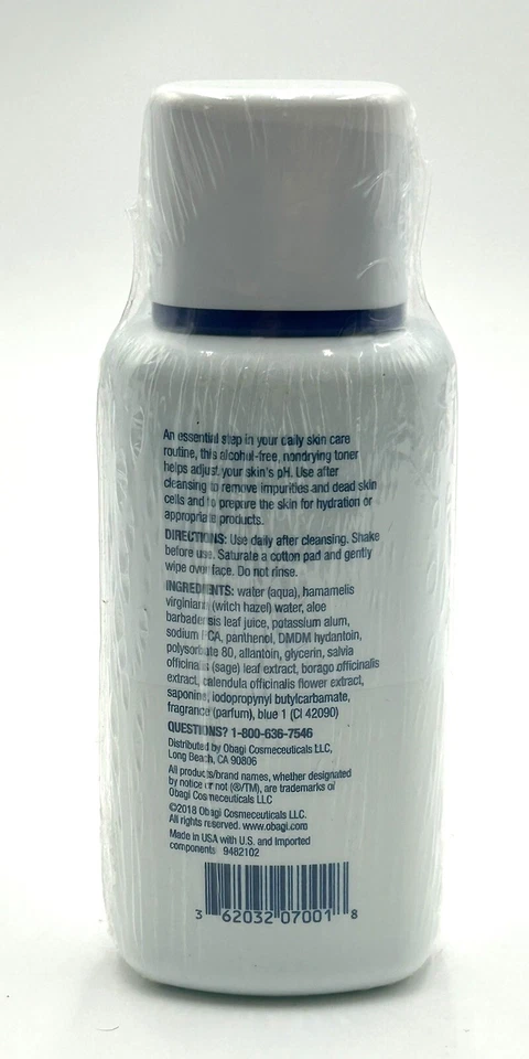 Tónico facial Obagi Nu-Derm, tónico sin alcohol con hamamelis y aloe vera Foto 3 de 3
