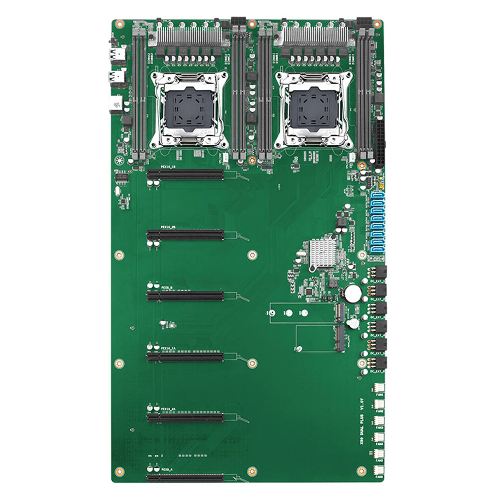X99 DUAL PLUS motherboard support 6 GPU Graphics card LGA 2011-3