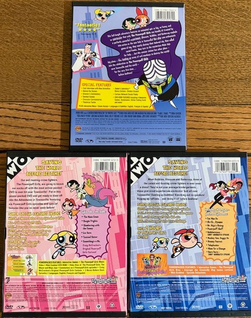 The Powerpuff Girls Cartoon Network Lot of 3 DVDs | eBay