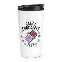 VerrüCkte Schokolade Damen Stars Reisetasse Tasse Chocoholic Lustiger Witz Essen