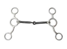 Horse 5-1/4" Sweet Iron Mouth Snaffle Gag Bit 35628