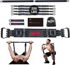 Resistance Bands Bar Exercise Bands Attachment 38" Black Max Load 800lb for H...