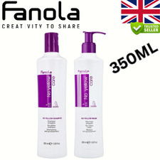 Fanola No Yellow Shampoo & Mask 350ml Purple Toner for Blonde Hair Free P&P