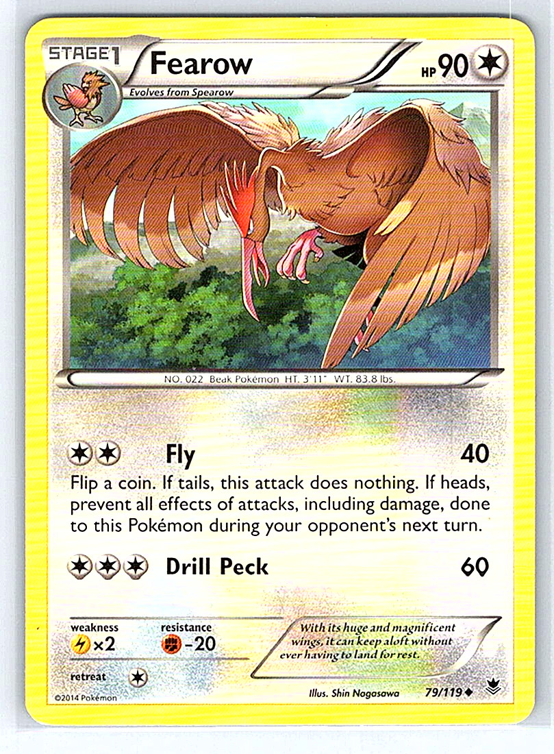 Fearow 79/119 Phantom Forces MP Pokemon Card