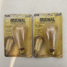 Lot of 2 Feit Electric Vintage Style Light Bulb 60 Watt 120V 305 Lumens New