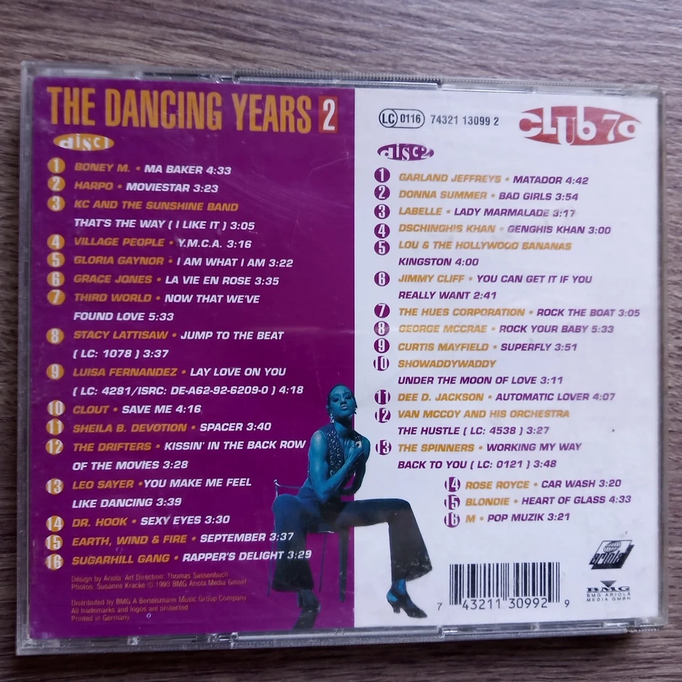 CLUB 70 The Dancing Years 2 - 2CDs - CDs haben Kratzer laufen aber einwandfrei - Bild 2 von 2