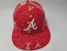 Atlanta Braves Hotlanta New Era 59Fifty Fitted 7 5/8 Hat Cap MLB Baseball Red