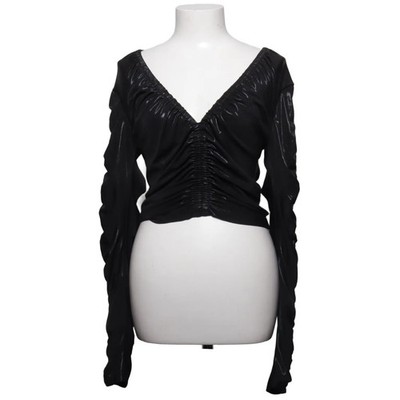 ROTATE Birger Christensen, Crop Top, Größe: 42, Schwarz, Elasthan/Polyester #c5G