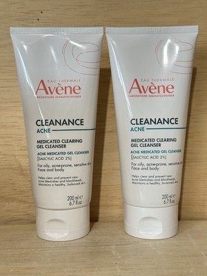 2-Avene CLEANANCE Acne Medicated Clearing GEL CLEANSER 6.7oz / 200mL Ea-Exp 8/26