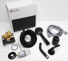 Delta 142840-BL-I Arvo Shower Only Faucet Rough-In Valve and Trim Kit - Black