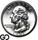 1941-D Washington Quarter, Blast White Solid Gem BU++