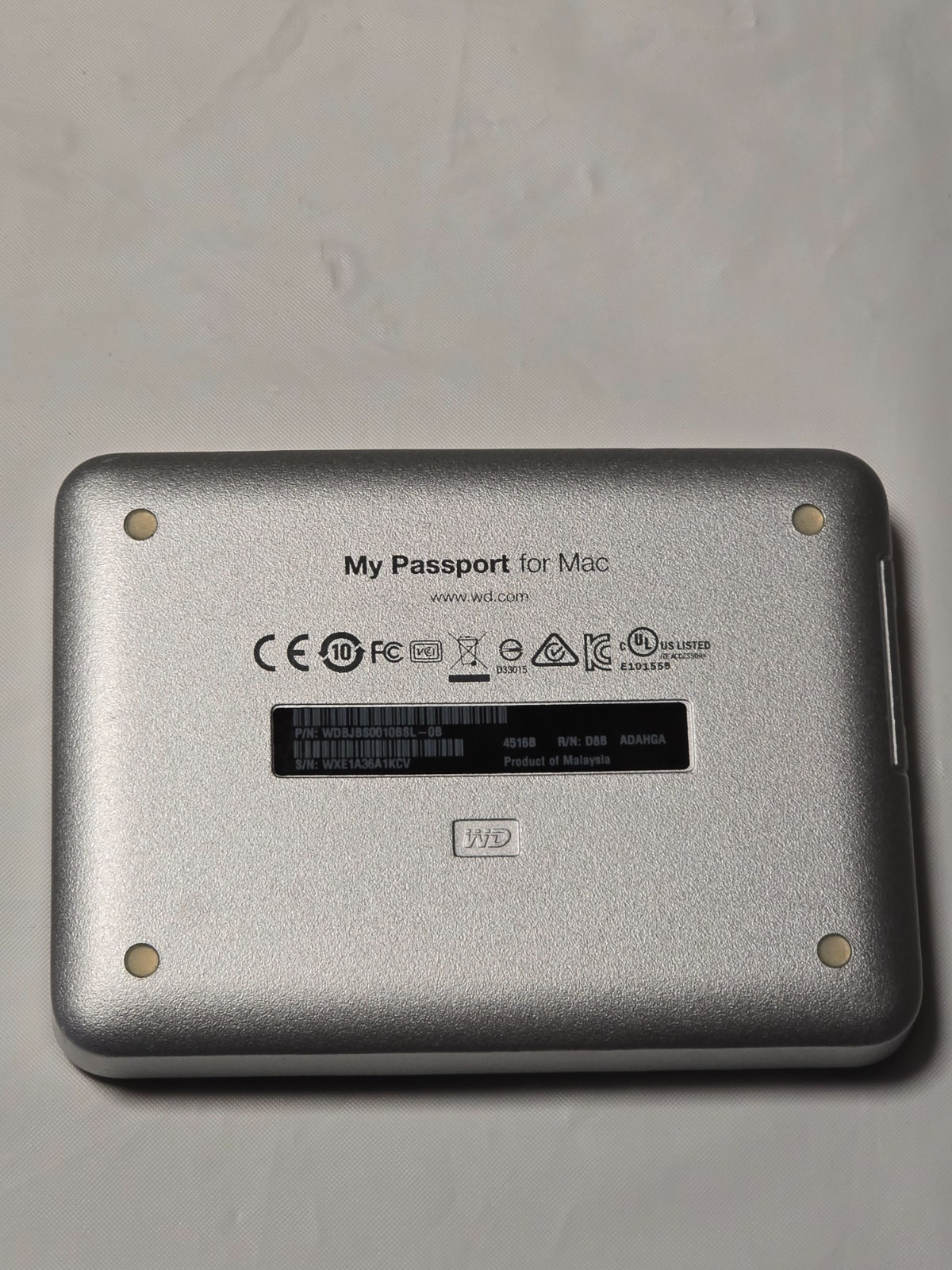 Western Digital 1TB Portable USB Hard Drive For Mac