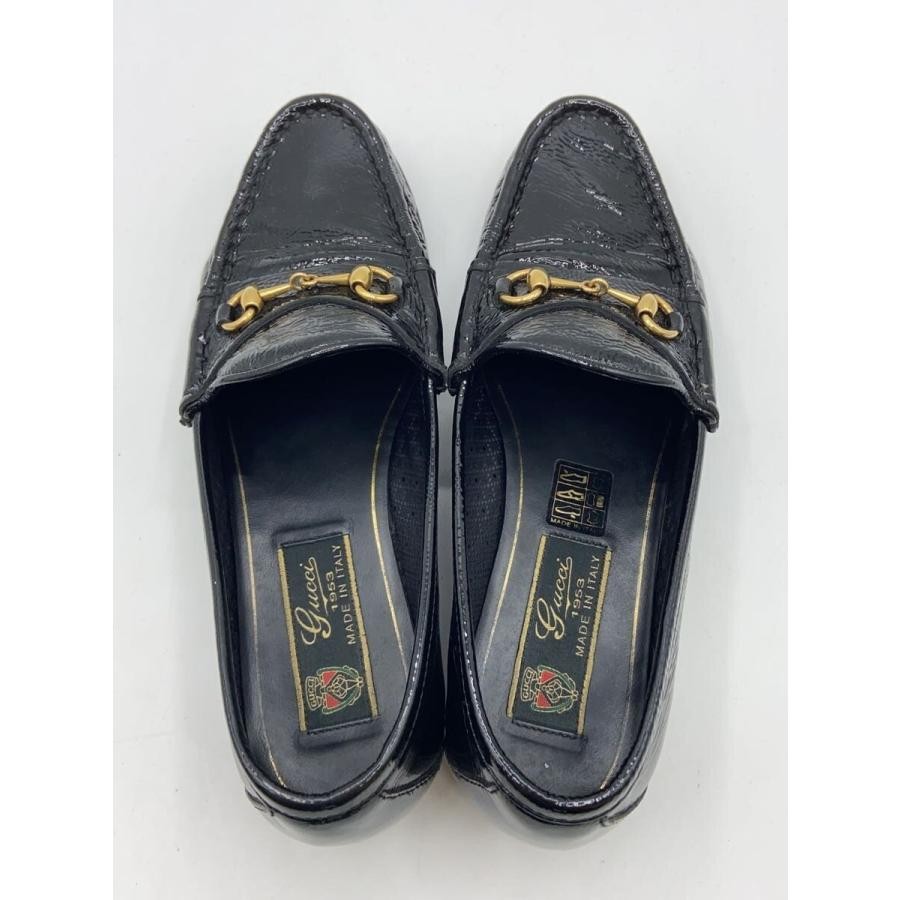 GUCCI Gold Hardware Enamel Loafers Dress Shoes Size:35.5/JP:22.5 141146K Authen thumbnail 3