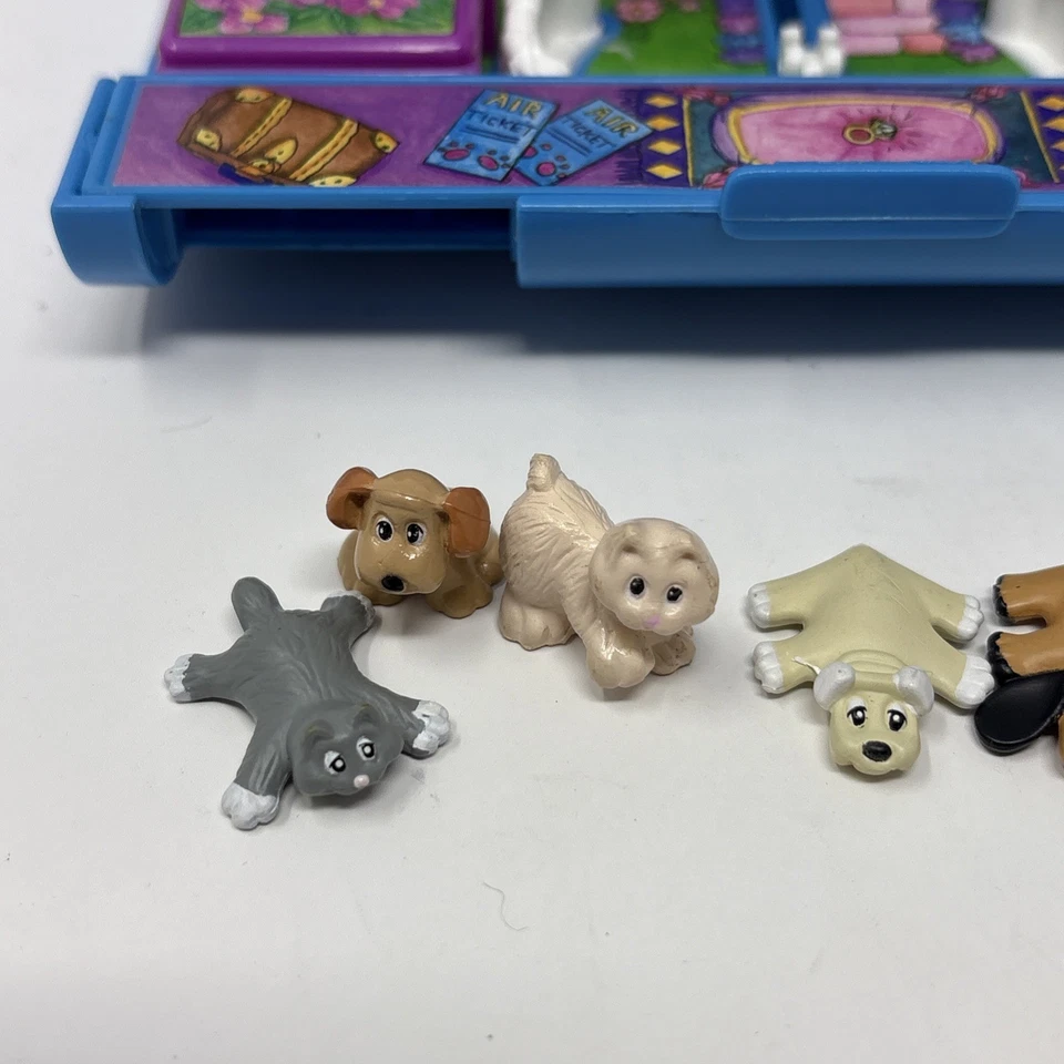 Винтажный свадебный игровой набор 1995 Pound Puppies & Purries для медового месяца Париж - Изображение 3 из 4