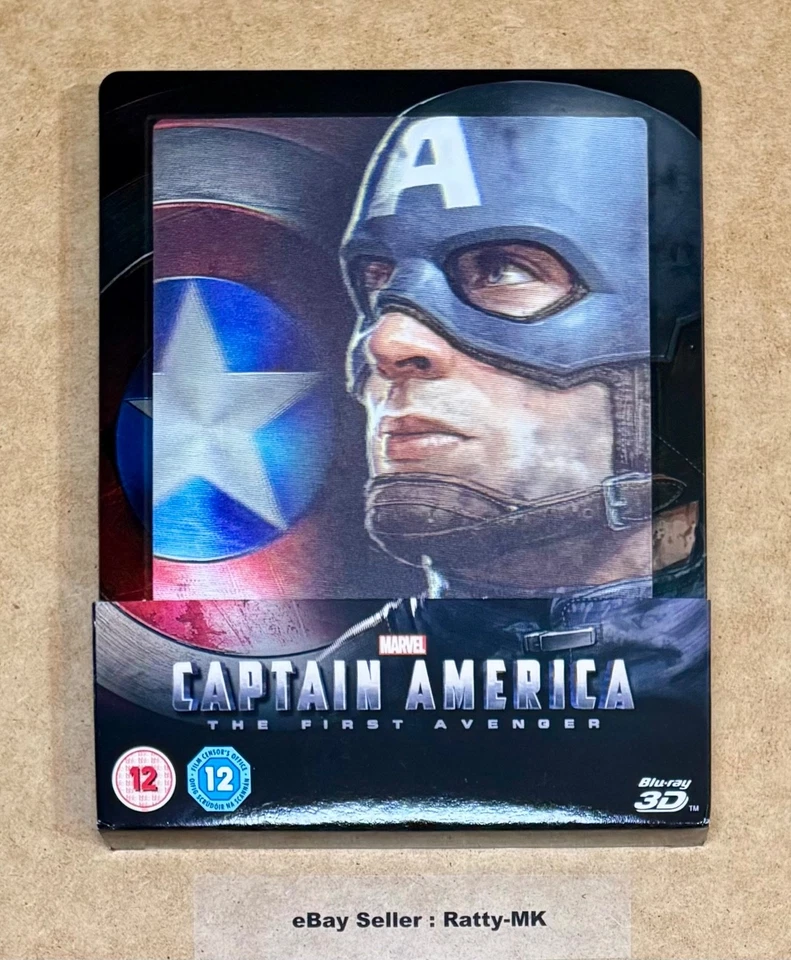 CAPTAIN AMERICA : THE FIRST AVENGER - (UK) 3D + 2D LENTICULAR BLU RAY STEELBOOK - Image 2 of 4