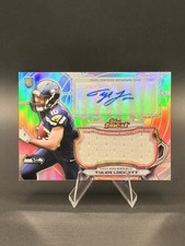 2015 Topps Finest Jumbo Relic Refractor RC Patch Auto Tyler Lockett Seahawks