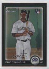 2010 Bowman Chrome Refractor Eric Young Jr #194 tm7