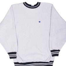 VINTAGE CHAMPION REVERSE WEAVE GREY SWEATSHIRT 1990S LARGE MADE IN USA
