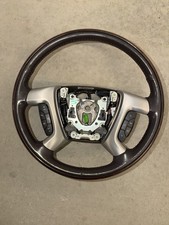 07-14 Escalade Tahoe Yukon Suburban Heated Steering Wheel Brown Leather Wwood 07-14 Escalade Tahoe Yukon Suburban Heated Steering Wheel Brown Leather Wwood